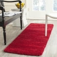 thumbnail image 1 of Milan Shag Collection Runner Rug - 2' x 6', Red, Plush Thick Pile, Non-Shedding, Easy to Clean, Soft Hallway & Bedroom Carpet, 1 of 18