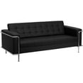 thumbnail image 1 of Global Industrial B2256230 Contemporary Modular Lounge Sofa, Black - Leather - Hercules Lesley Series, 1 of 2