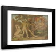 thumbnail image 1 of Milan Thomka Mitrovský 18x14 Black Modern Framed Museum Art Print Titled - Temptation ‘Adam and Eve’ (1900), 1 of 5