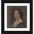 thumbnail image 1 of Milan Thomka Mitrovský 20x22 Black Ornate Framed Double Matted Museum Art Print Titled: Portrait of the Artist Jonasova (1910), 1 of 5