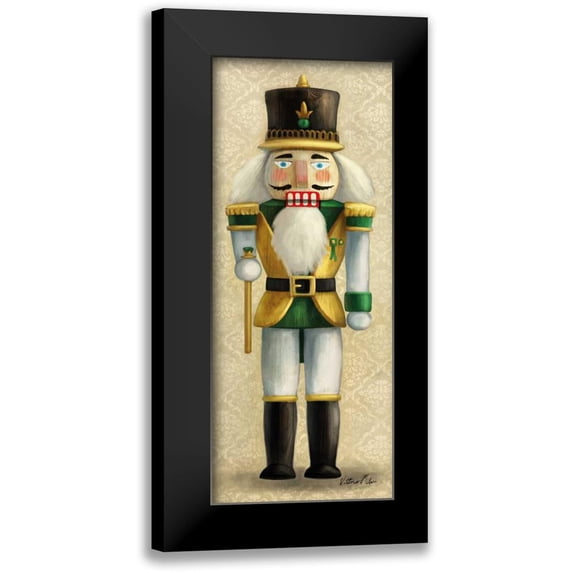 Milan, Vittorio 10x18 Black Modern Framed Museum Art Print Titled - Christmas Nutcracker II