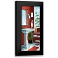 thumbnail image 1 of Milan, Vittorio 8x14 Black Modern Framed Museum Art Print Titled - Bath with a View Panel II, 1 of 5