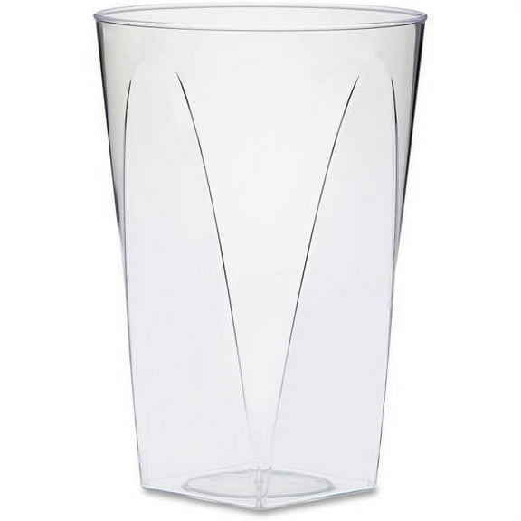 Milan WNA Comet Square-to-Round Tumbler - 10 fl oz - Square-to-Round - 16 / Pack - Clear - Polystyrene - General Purpose | Bundle of 10 Packs