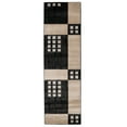 thumbnail image 1 of Milan Wallace Black Ivory Rug 100% Polypropylene Abstract Design Multi Size, 1 of 6