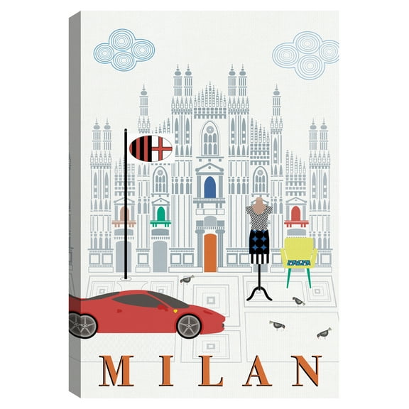 Milan by Sophie Ledesma Canvas Art Print