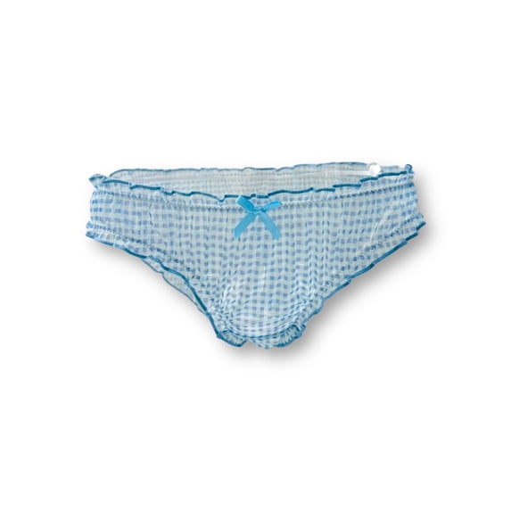 Milanblocks Gingham Sheer Blue Coquette Panty 2XL