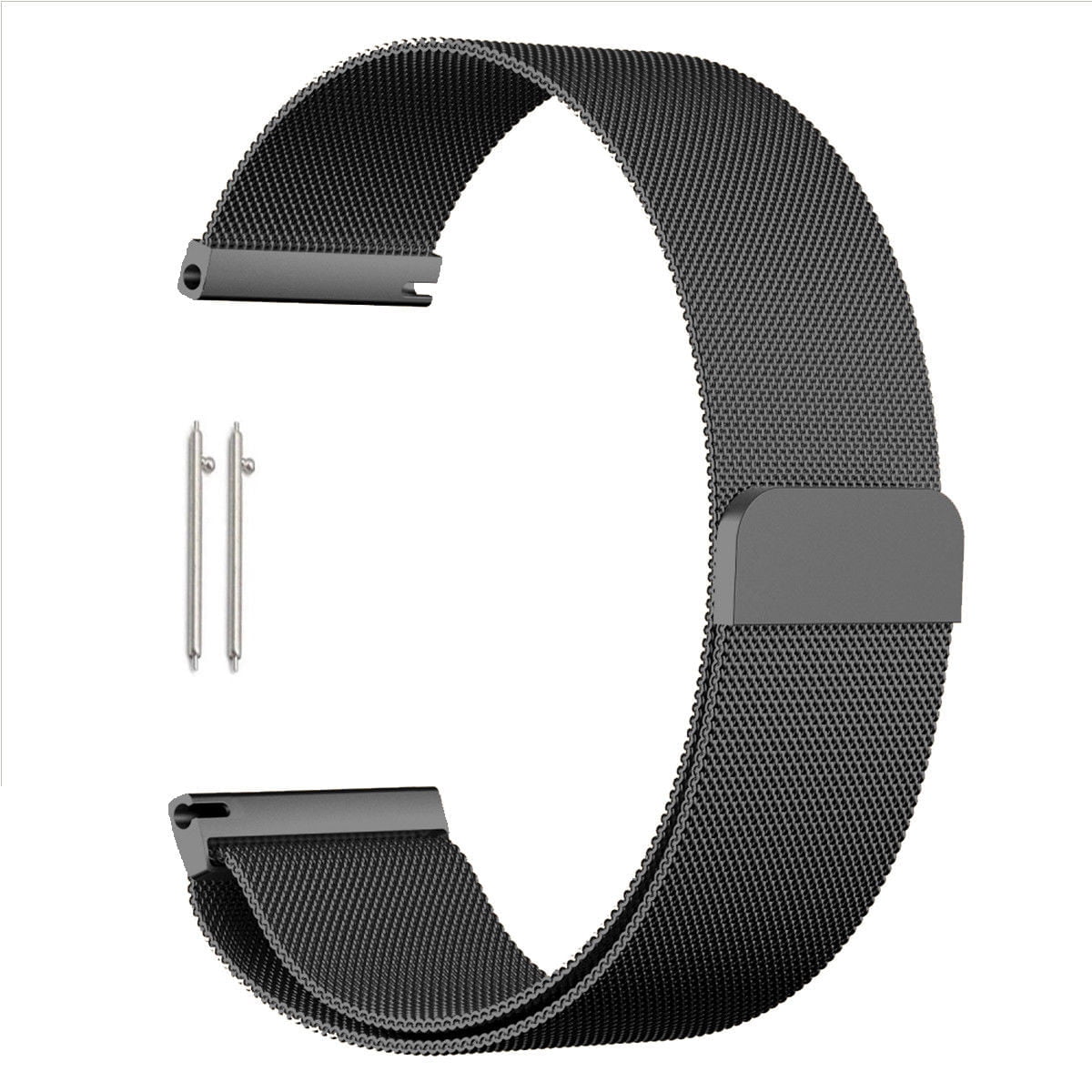 Overbevisende hypotese Multiplikation Milanese Band Replacement, Quick Release Stainless Steel Magnetic Clasp  Wrist Bracelet Watch Band Strap For Men's Women's Watch (18mm-Black) -  Walmart.com