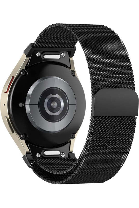 Milanese Bands for Samsung Galaxy Watch 7/6/5/4/FE Band 40mm 44mm/Galaxy Watch 6 Classic Band 47mm 43mm/4 Classic 46mm 42mm,Magnetic Loop Strap Watch 5pro Band 45mm,One Click No Gap Metal Mesh Correa