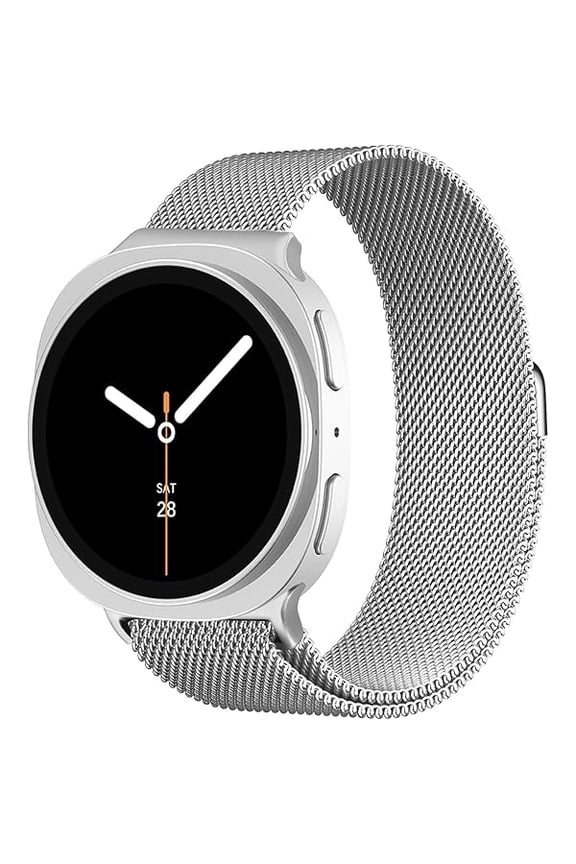 Milanese Loop Metal Band for Samsung Galaxy Watch 8 Band 40mm 44mm/8 Classic 46mm Women Men,Mesh Magnetic Stainless Steel Strap for Samsung Galaxy Watch 8 Bands 44 mm 40 mm/8 Classic 46 mm Correa
