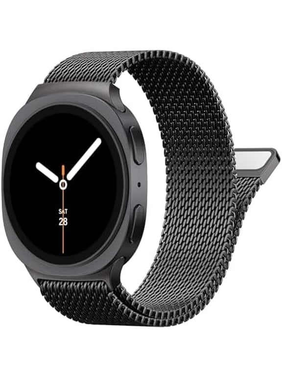 Milanese Loop Stainless Steel Metal Band for Samsung Galaxy Watch 8 9 40mm 44mm / Watch 8 Classic 46mm, Magnetic Mesh Adjustable Bracelet, Business Casual Strap for Men & Women