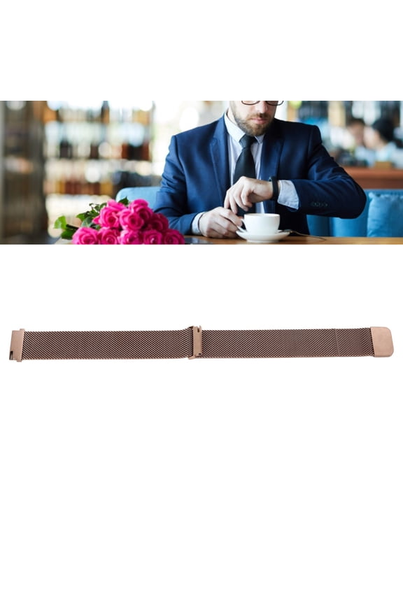 Milanese Loop Stainless Steel Watch Band Replacement for Huawei GT2 22mm Rose Gold