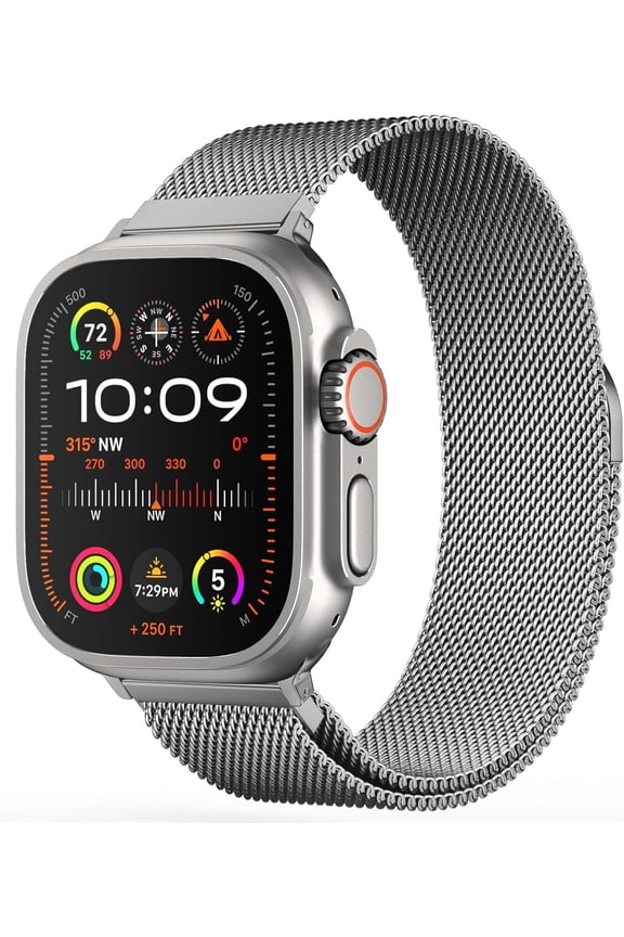 Milanese Loop Watch Band For Apple Watch 38Mm, 40Mm, 41Mm, Magnetic Adjustable Metal Band