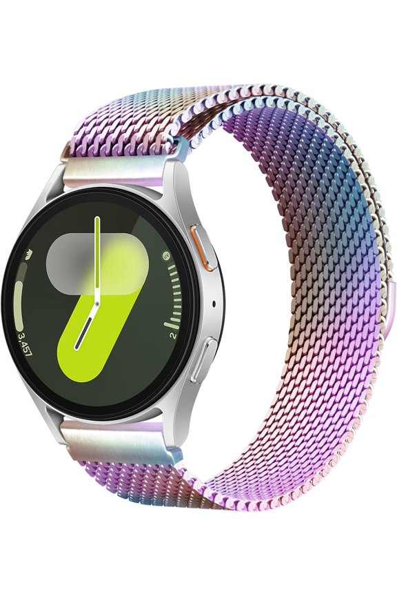 Milanese Metal Bands for Samsung Galaxy Watch 7 6 5 4 Band 40mm 44mm/Watch 6 4 Classic Bands 46mm 42mm 47mm 43mm/5 Pro/3 41mm/FE/Active 2 Men/Women,20mm Stainless Steel Mesh Loop Magnetic Strap C