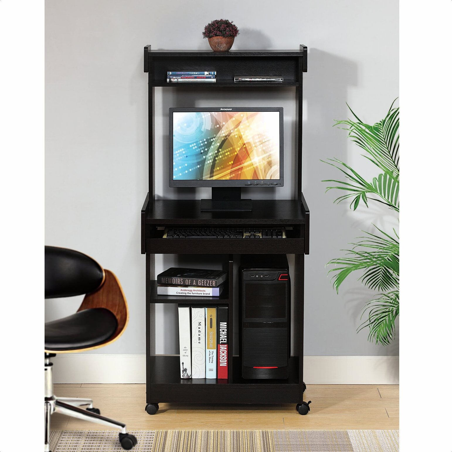 Milanhome Le Sirenuse Computer Desk with Hutch