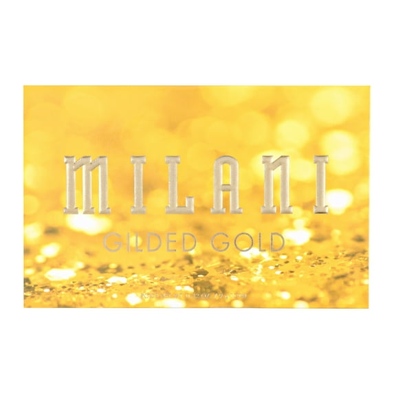 Milani Gilded Gold Hyper Pigmented Eyeshadow Palette - 15 Glamorous Eyeshadow Colors
