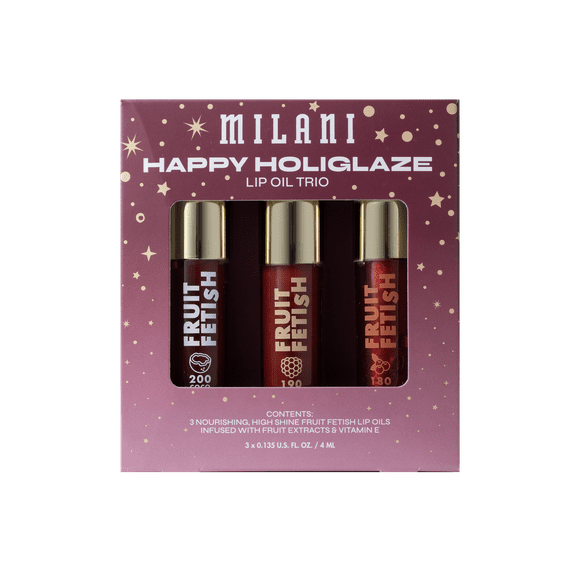 Milani Fruit Fetish Lip Oil Trio, 3 Piece Kit