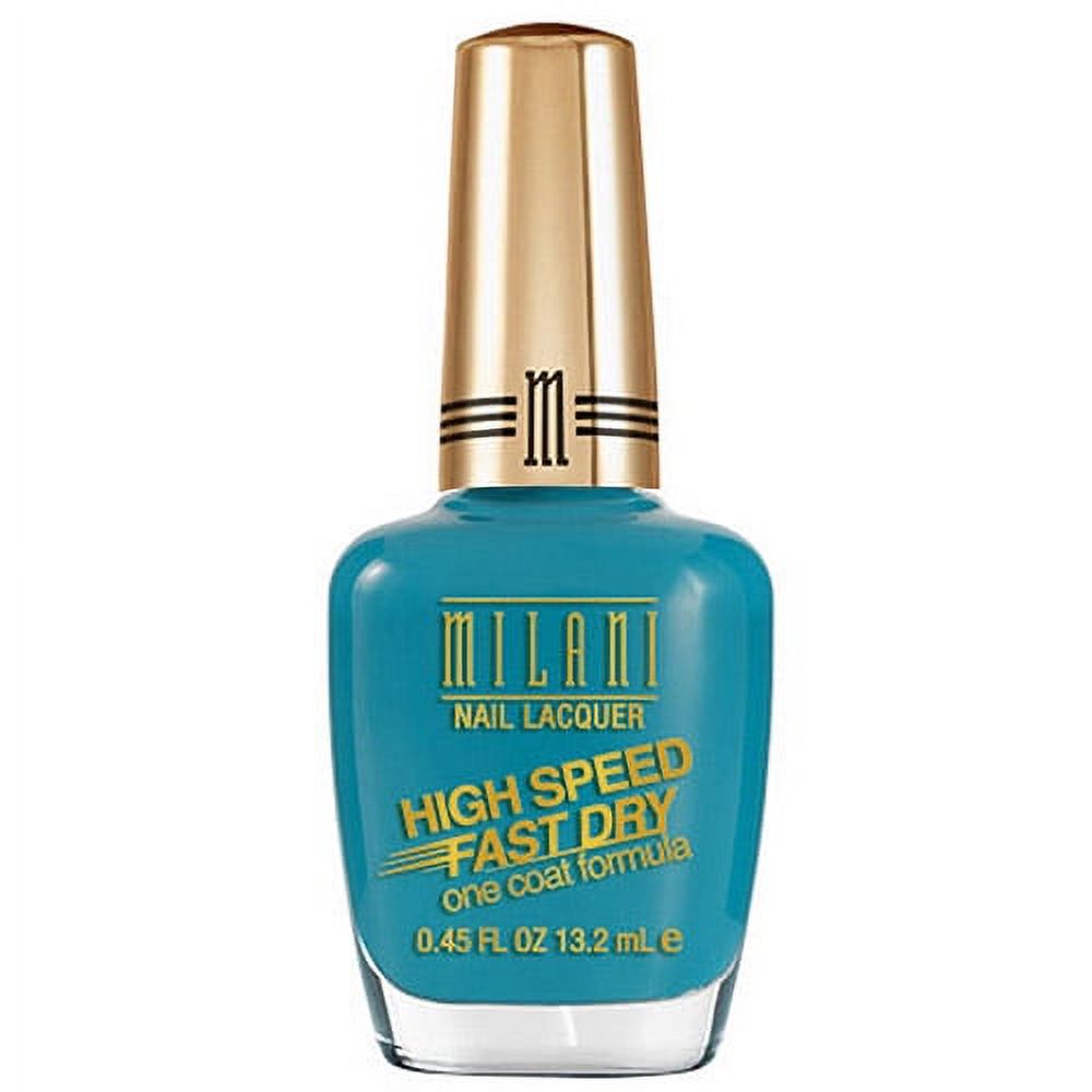 Milani High Speed Fast Dry Quick Nail Polish, Teal, 0.45 fl oz