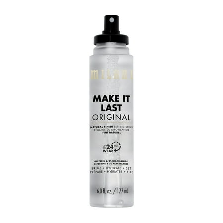 Milani Make It Last Jumbo XL Setting Spray, Prime + Hydrate + Set, Natural Finish, 6 fl oz