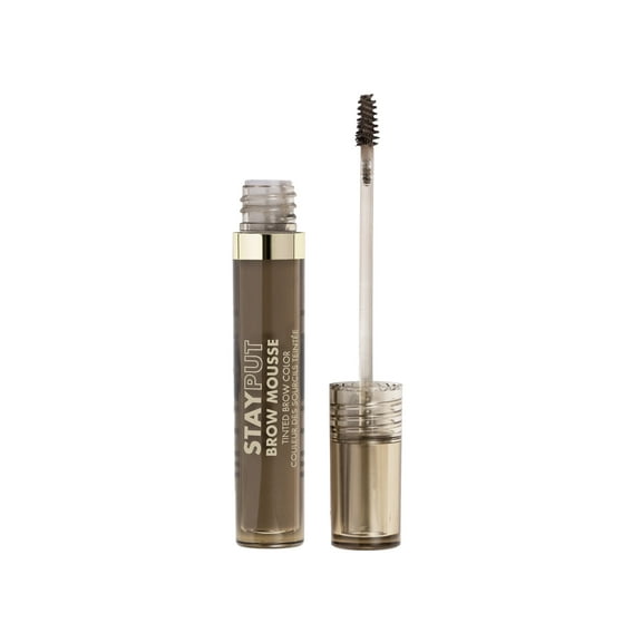 Milani Stay Put Brow Mousse Tinted Brow Color, Medium Brown, 0.10 fl oz
