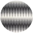 thumbnail image 1 of Milania Contemporary Chevron Rug, Gargoyle Gray/White, 8ft x 8ft Round, 1 of 2