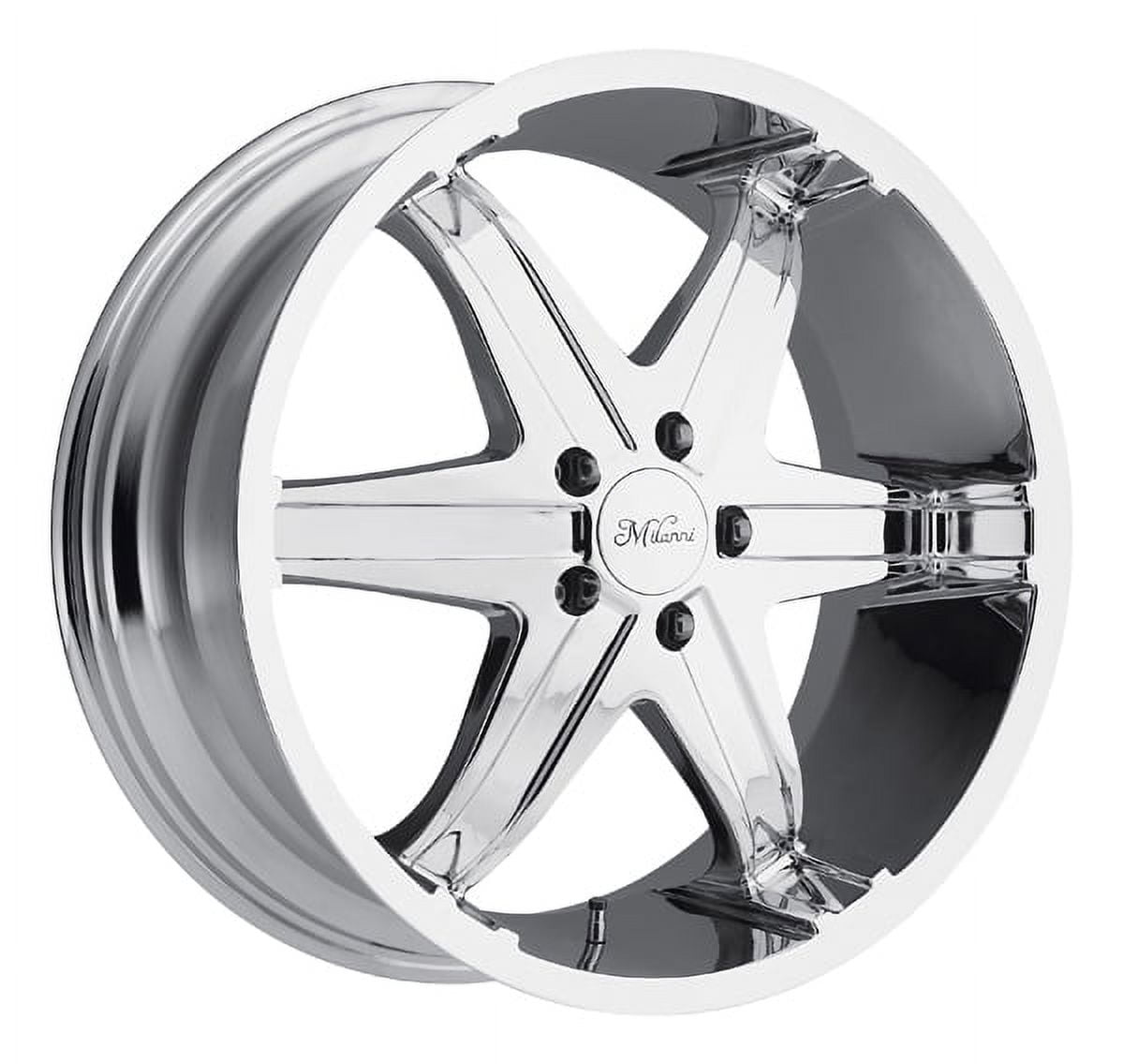 Milanni 446 Kool Whip 6 24x9.5 6x135 +24mm Chrome Wheel Rim