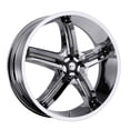 thumbnail image 1 of Milanni 459 Bel-Air 5 18x7.5 5x112/5x114.3 +38mm Chrome/Black Wheel Rim, 1 of 1