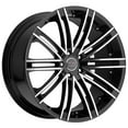 thumbnail image 1 of Milanni 9032 Khan Gloss Black Machined Face 22X9 5x112 P/N 9032-22945GBMF25, 1 of 1