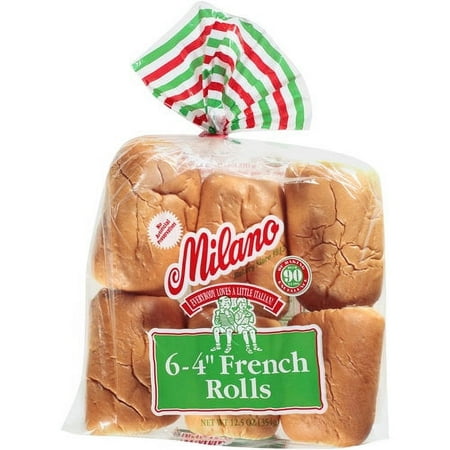 Milano 4" French Roll, 6pk