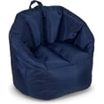 thumbnail image 1 of Milano Bean Bag Chair for Kids, Teens, Adults, Durable Easy-Clean Navy Smartmax, Nylon Polyester Blend, Lightweight Seat for Reading Nook and Gaming, 2.5 Foot Refillable, 1 of 5