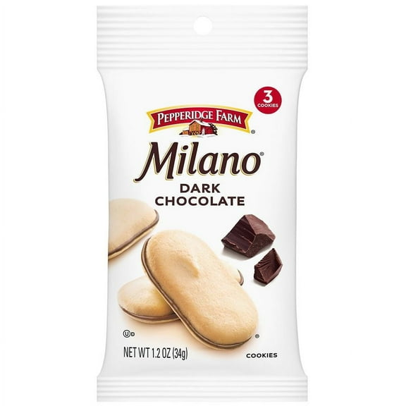 Milano Cookies Dark Chocolate (Actual Item May Vary) 1.2 oz Pack of 2