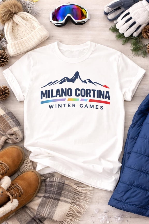 Milano Cortina Winter Games T-Shirt – Unisex Alpine Sports Tee;