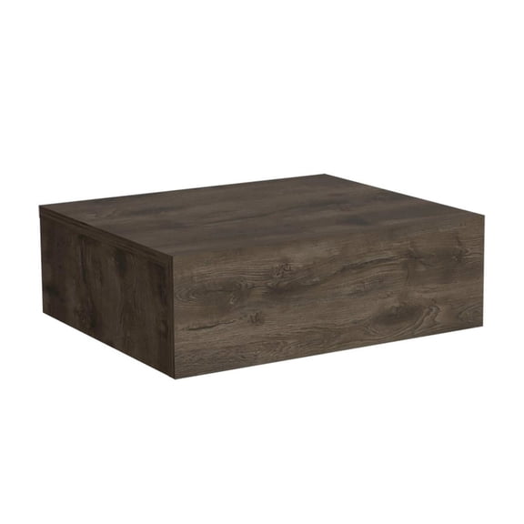 Milano Floating Nightstand, Wall-Mounted with Drawer Dark Brown