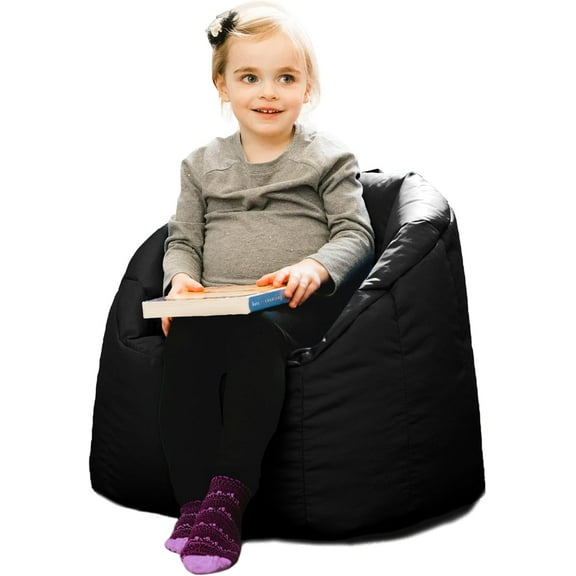 Milano Kid's Smartmax Black Beanbag Chair