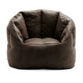 thumbnail image 1 of Big Joe Milano Large Bean Bag Chair for Kids, Teens, Adults, Espresso Blazer, Lightweight Seat for Reading Nook and Gaming Vegan Leather, 3.5 foot Refillable, 1 of 8