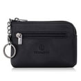 thumbnail image 1 of Milano Leather Wallet Pouch Purse Zipper Change Bag, 1 of 11