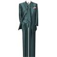 thumbnail image 1 of Milano Moda Herring Bone Stripe High Fashion Suit with Vest  Pants 5264, 1 of 5