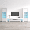 thumbnail image 1 of Milano Set 200-BK-BK Modern Wall Unit Entertainment Center, 1 of 5