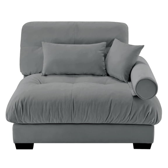Milano Sofa RSF W/3 pillows - Gray