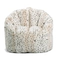 thumbnail image 1 of Big Joe Milano Bean Bag Chair, Leopard Print Plushie Fur, Soft Faux Fur, 2.5 feet, 1 of 8