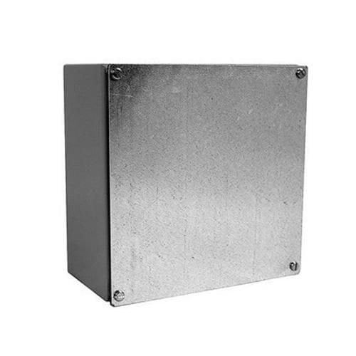 Milbank 12126-WSC2 NEMA 1/3/12 Polyester Powder Coated Galvanized Over Phosphatized Steel Gasketed Screw Cover Junction Box 12 Inch x 12 Inch x 6 Inch ANSI 61 Gray CNSP