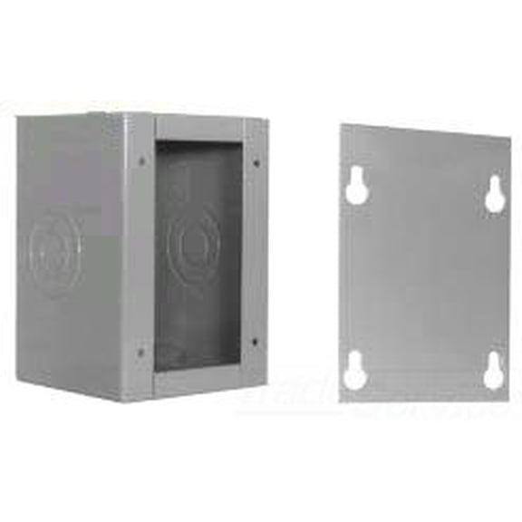 Milbank 16166-SC1 NEMA 1 Polyester Powder Coated Steel Screw Cover Junction Box 16 Inch x 16 Inch x 6 Inch ANSI 61 Gray