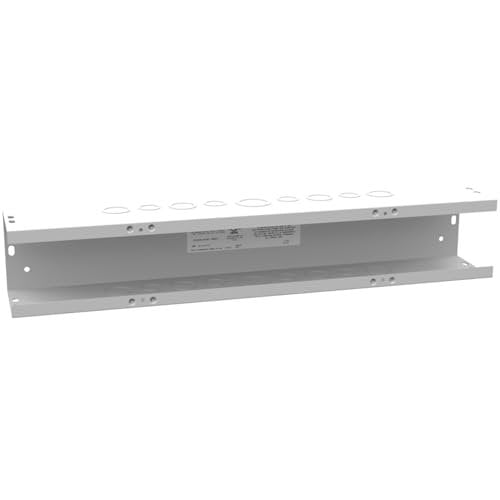 Milbank 4424-GSC1 ANSI 61 Gray Polyester Powder Coated G90 Gauge Steel Lay-In Wireway 24 Inch x 4 Inch x 4 Inch