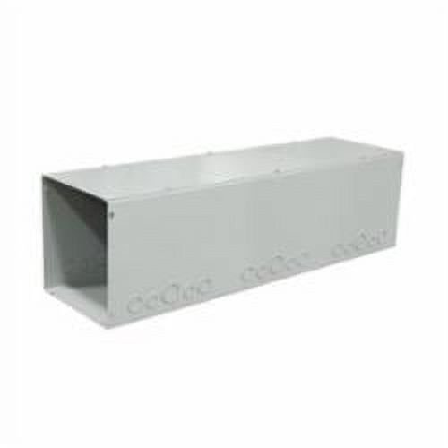 Milbank 4436-GSC1 Lay-In Wireway Gutter With Knockouts, 36 in L x 4 in W x 4 in H, Screw Cover, Steel