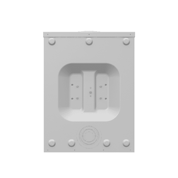 Milbank  Meter Socket, Ringless, 4-Jaw, Small Hub Opening, Horn Bypass, Delmarva Power & Light