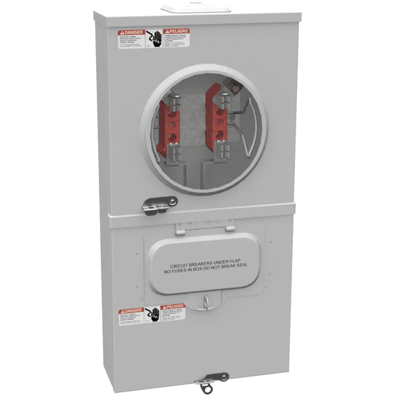 4 Terminal 1-Position 100A Ringless Meter Socket U3499-XL-100