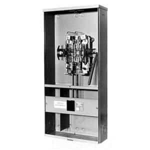 Milbank U3741-XL-100-BL 1-Phase Upto 240 Volt AC 3-Wire Ringless Lever Bypass Meter Main 100 Amp