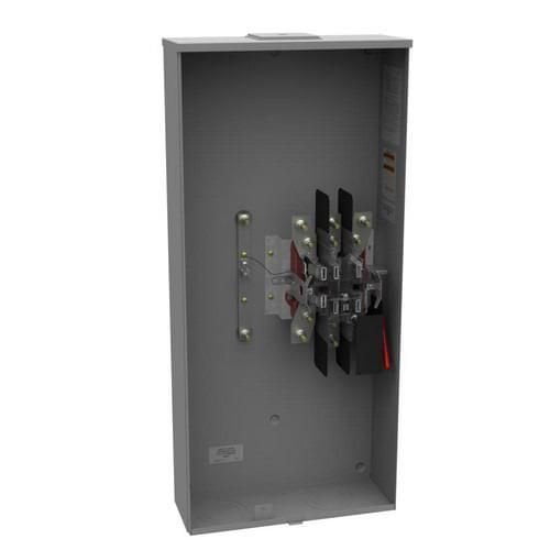 Milbank U4911-X-BL 3 Phase Ringless Meter Socket With Lever Bypass 7 Jaw 1 Position 320 Amp Continuous