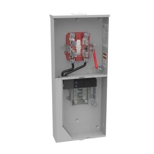 Milbank U5871-XL-200 1 Phase 4 Jaw 1 Position 200 Amp Ringless Meter Socket With Lever Bypass