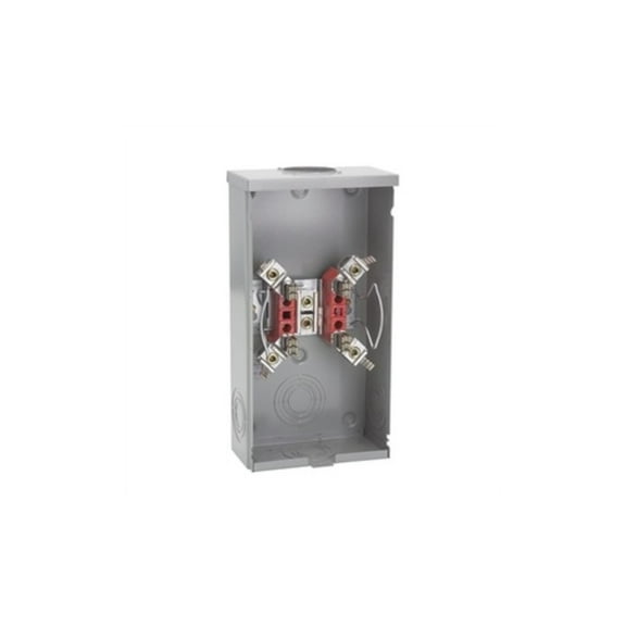 Milbank U7021-RL-TG-KK-RGE 1 Phase Ringless Meter Socket With Horn Bypass 4 Jaw 1 Position 200 Amp