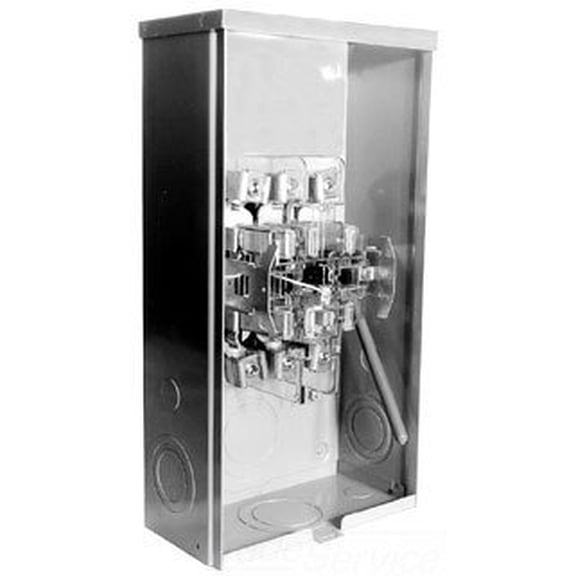 Milbank U9700-RRL-QG-BL 3 Phase Ringless Meter Socket With Lever Bypass 7 Jaw 1 Position 200 Amp